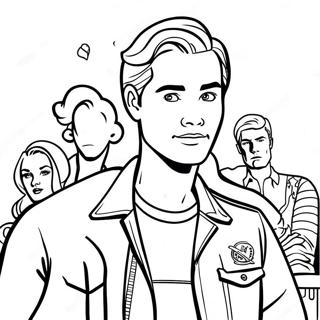 Riverdale färgläggningssida | Riverdale målarbild