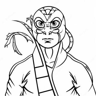 Cobra Kai Hawk Färgläggningssida | Cobra Kai Hawk målarbild