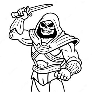 Skeletor Färgläggningssida | Skeletor målarbild