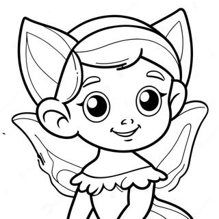 Pixie målarbok | Älva målarbild