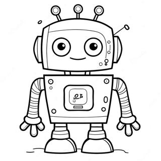 Digit roboten som räknar målarbok | Cyberchase målarbild