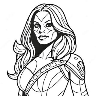 Gamora Målarbild | Gamora målarbild