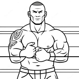 Randy Orton i Aktion Målarbild | Randy Orton målarbild