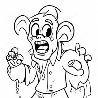 Zombifierade Disney Karaktärer Målarbild | Disney Zombies målarbild
