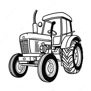 Drar traktor färgläggningssida | Dragtraktor målarbild