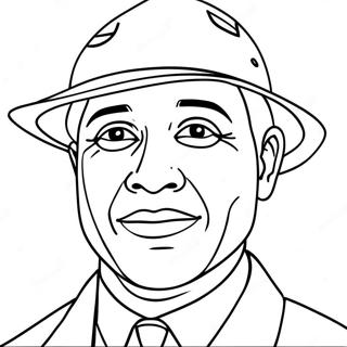 Garrett Morgan Färgläggningssida | Garrett Morgan målarbild