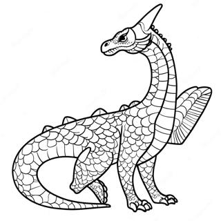 Majestätisk Sandvinge Drakfärgläggningssida | Sandvinge Draken målarbild