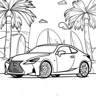 Lexus Färgläggningssida | Lexus målarbild