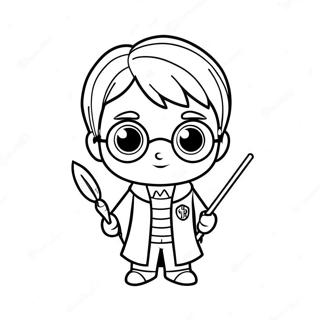 Harry Potter Chibi Målarbild | Harry Potter Chibi målarbild