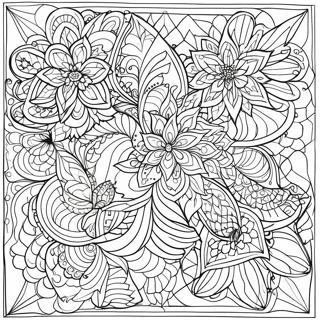 Intrikata Heliga Geometri Mönster Färgläggningssida | Helig Geometri målarbild
