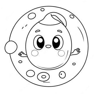 Bubbelkul Målarbok | Bubbla målarbild