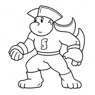 Michigan State Maskot Målarbild | Michigan State målarbild