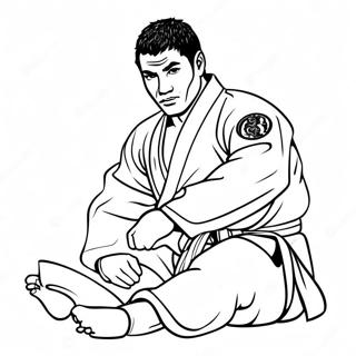 Jiu Jitsu Målarbok | Jiu Jitsu målarbild