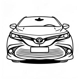 Toyota Camry Framsidan Färgläggningssida | Toyota Camry målarbild
