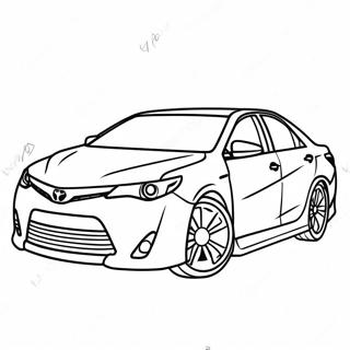 Toyota Camry Sidan Färgläggningssida | Toyota Camry målarbild