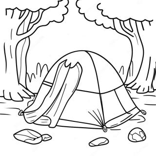 Krypande Fredag den 13:e Camp Crystal Lake Färgläggningssida | Fredag den 13:e målarbild