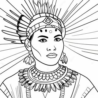 Traditionell Cherokee Dansare Målarbild | Cherokee målarbild