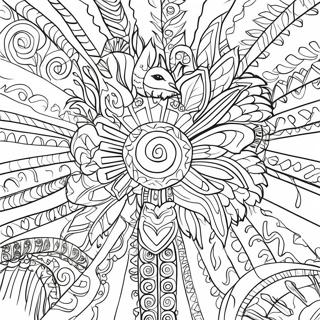 Amate Barkmålning Traditionell Design Målarbild | Amate Barkmålning målarbild