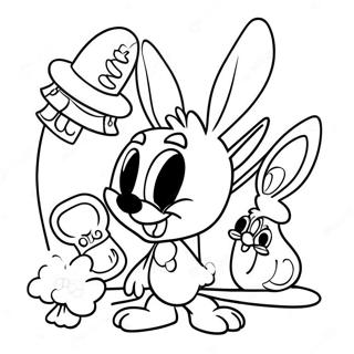 Tiny Toons färgläggningssida | Små Toons målarbild