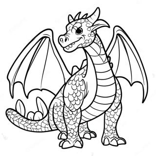 DnD Drak Målarbild | DnD målarbild