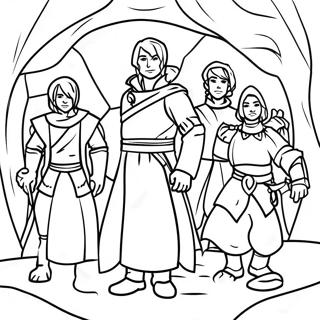 DnD Äventyrargrupp Målarbild | DnD målarbild