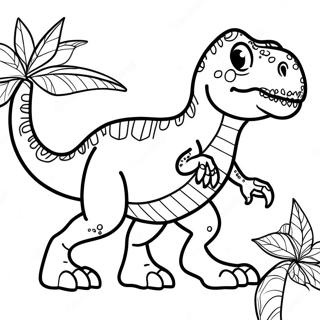 T-Rex målarbild | Trex målarbild