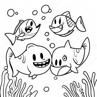 Zig och Sharko Målarbild | Zig och Sharko målarbild