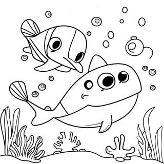 Zig och Sharko Underwater Adventure Målarbild | Zig och Sharko målarbild
