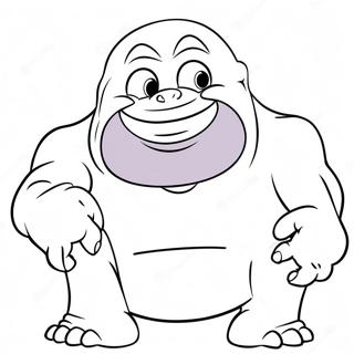 Grimace Shake Färgläggningssida | Grimas Skakning målarbild
