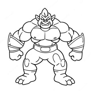 Machamp färgläggningssida | Machamp målarbild