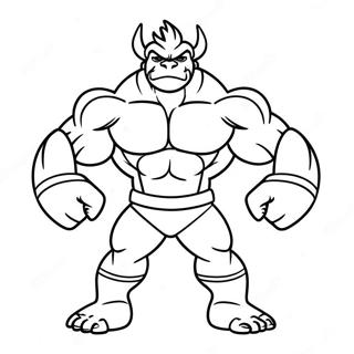 Muskulös Machamp som flexar färgläggningssida | Machamp målarbild
