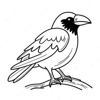 Mysterisk Korp Målarbild | Edgar Allan Poe målarbild