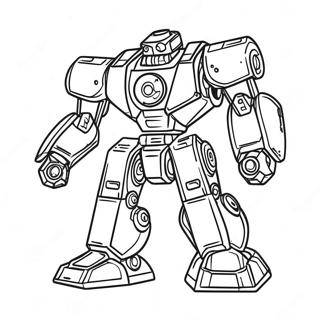Mech Målarbild | Maskin målarbild
