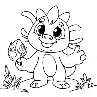 Wallykazam Magiska Varelser Målarbok | Wallykazam målarbild