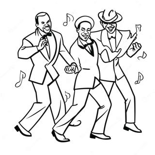 Jazzdans Målarbok | Jazzdans målarbild