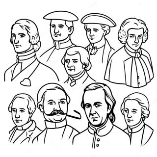 Historiska Gestalter Målarbok | Historiska Gestalter målarbild
