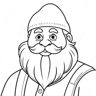 Yukon Cornelius Färgläggningssida | Yukon Cornelius målarbild