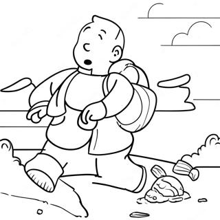 Tintin Målarbild | Tintin målarbild