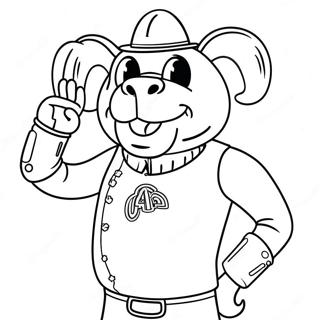 Aggie maskot färgläggningssida | Texas A&M målarbild