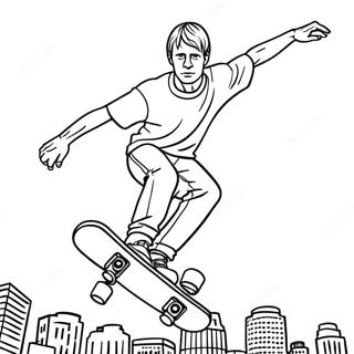 Tony Hawk Målarbild | Tony Hawk målarbild
