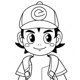 Ash Ketchum Målarbild | Ash Ketchum målarbild