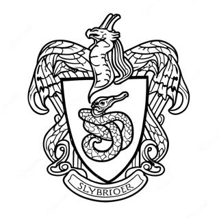 Slytherin Emblem Målarbild | Slytherin målarbild