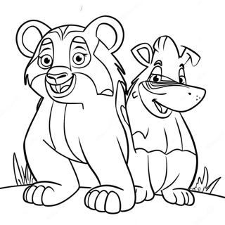 Madagaskar 3 Målarbild | Madagaskar 3 målarbild