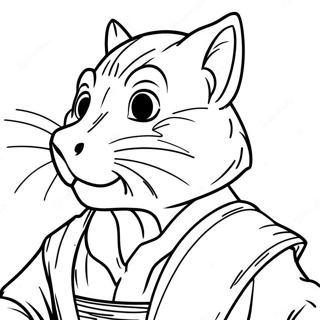 Master Splinter Målarbild | Mästare Splinter målarbild
