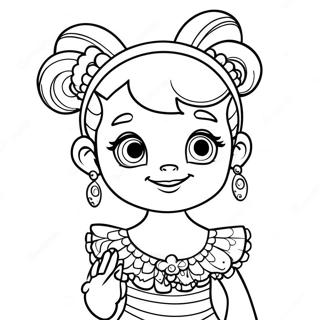 Fancy Nancy Målarbild | Fancy Nancy målarbild