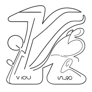 A-E-I-O-U Vokal Färgläggningssida | Vokal målarbild