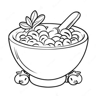 Klassisk skål med flingor målarbild | Cerealskål målarbild