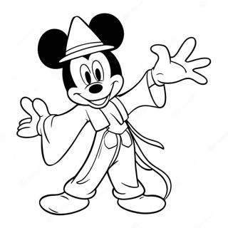 Trollkarl Mickey målarbild | Trollkarl Mickey målarbild