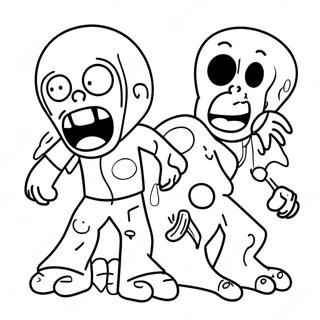 Among Us zombiekaraktär färgläggningssida | Among Us Zombie målarbild