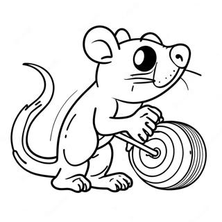 Rat Fink Målarbild | Råttfink målarbild